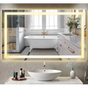 Espelho jateado com LED QUENTE 60X1,00